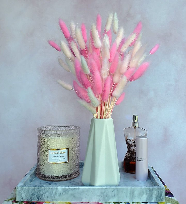 Bunny Tails Bouquet in Pinks - BLOOMINGFUL.COM - wedding, event, decor, gift, bouquet, arrangement, bridal, garland, fresh dried preserved artificial silk, birthday housewarming foliage
