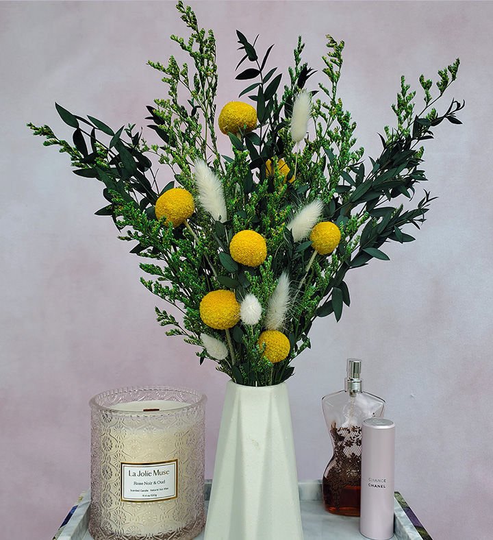 Lemondrop Bouquet - BLOOMINGFUL.COM - wedding, event, decor, gift, bouquet, arrangement, bridal, garland, fresh dried preserved artificial silk, birthday housewarming foliage