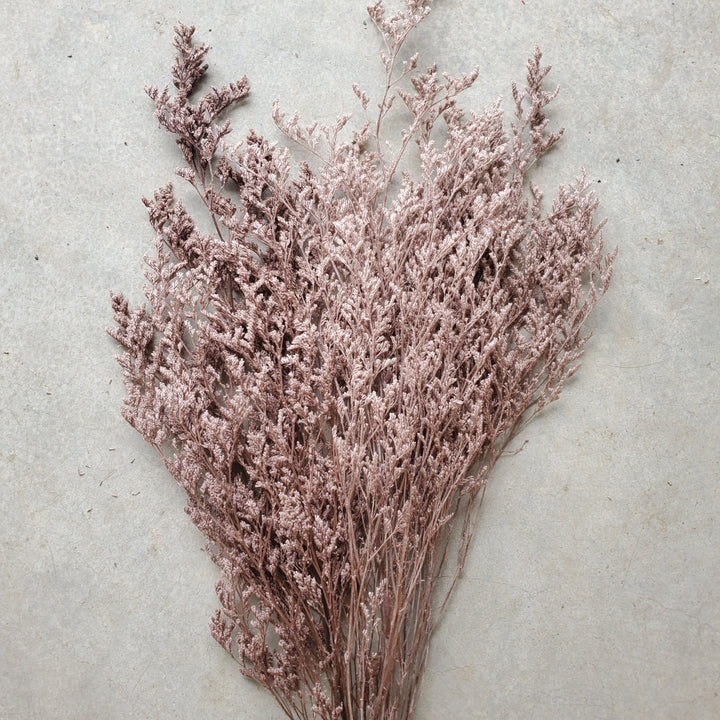Preserved Caspia Limonium - Dusty Rose Pink Mauve (039) - BLOOMINGFUL.COM - wedding, event, decor, gift, bouquet, arrangement, bridal, garland, fresh dried preserved artificial silk, birthday housewarming foliage