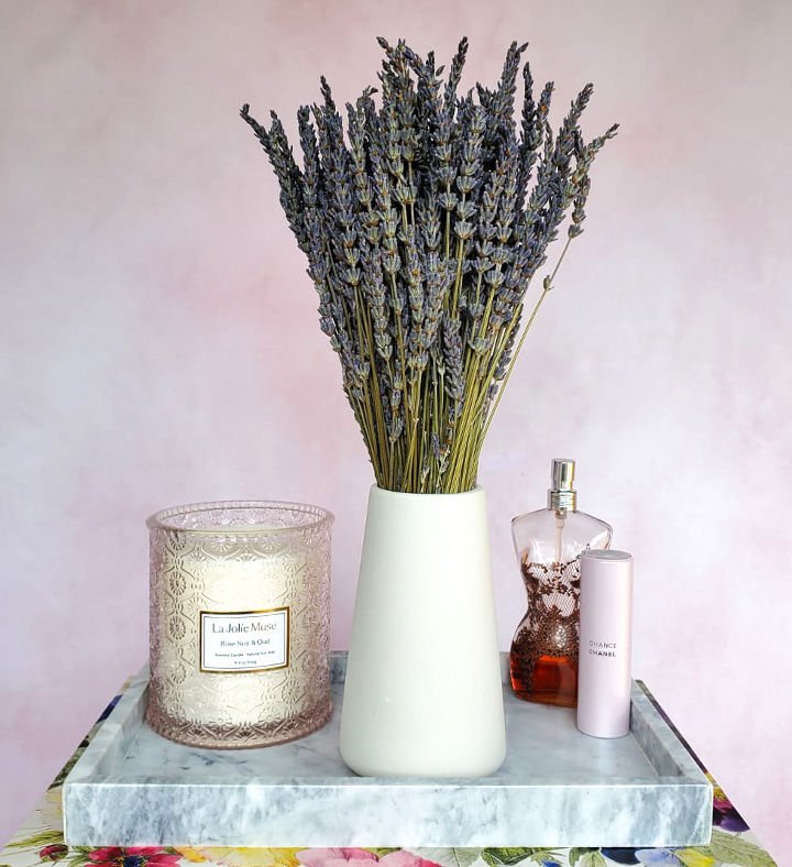 The Lavender Bouquet with Vase
