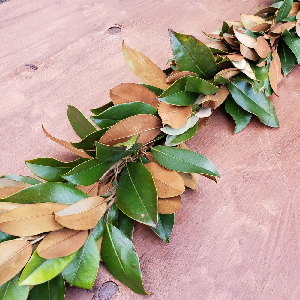 Fresh Magnolia Garland - BLOOMINGFUL - wedding, event, decor, gift, bouquet, arrangement, bridal, garland, fresh dried preserved artificial silk, birthday housewarming foliage