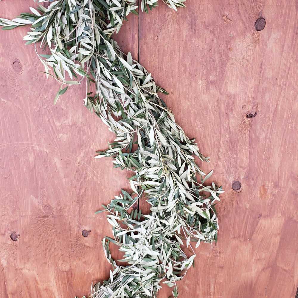 Fresh Olive Garland - BLOOMINGFUL - wedding, event, decor, gift, bouquet, arrangement, bridal, garland, fresh dried preserved artificial silk, birthday housewarming foliage